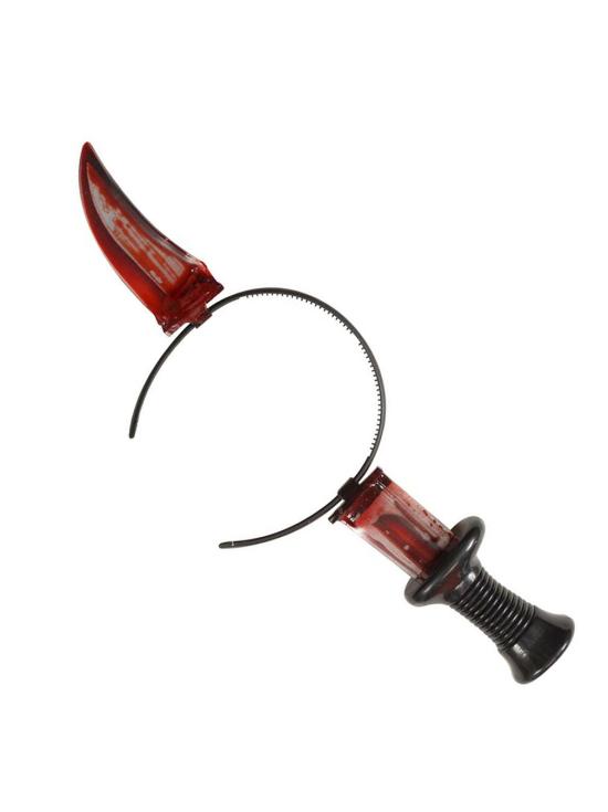 Cuchillo Ensangrentado que Atraviesa la Cabeza