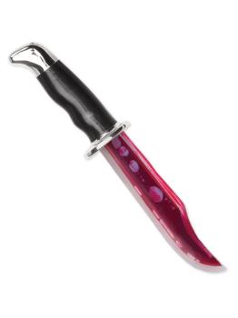 Cuchillo Ghost Face Deluxe con efecto sangrante realista
