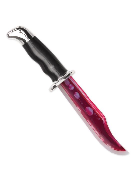 Cuchillo Ghost Face Deluxe con efecto sangrante realista