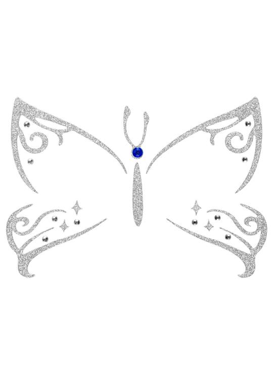 Decoración Adhesiva Cara  mariposas