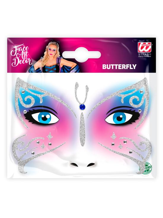 Decoración Adhesiva Cara  mariposas