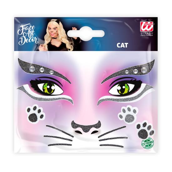 Decoración Adhesiva Cara gato