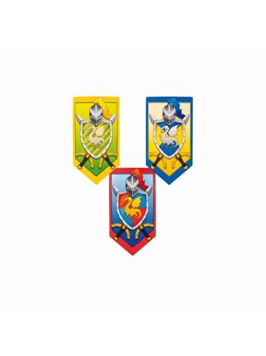 Decoración Medieval Escudos Caballeros.