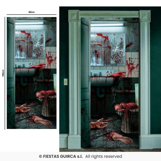 Decoración Puerta Terror 80x180 cm