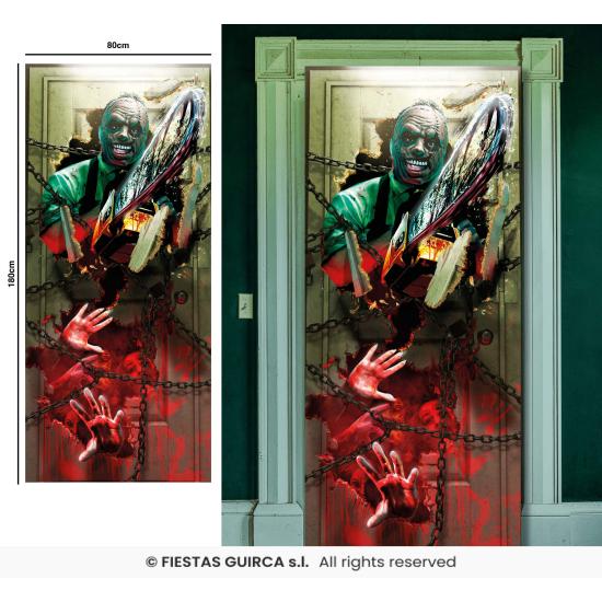 Decoración Puerta Terror 80x180 cm