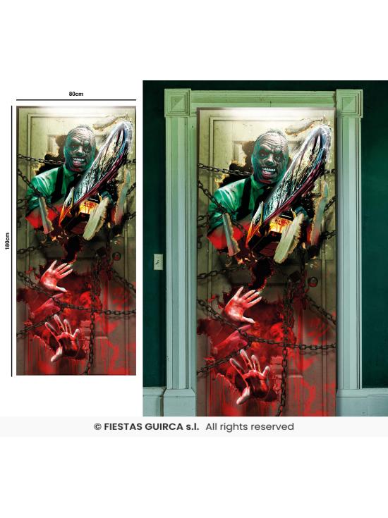 Decoración Puerta Terror 80x180 cm