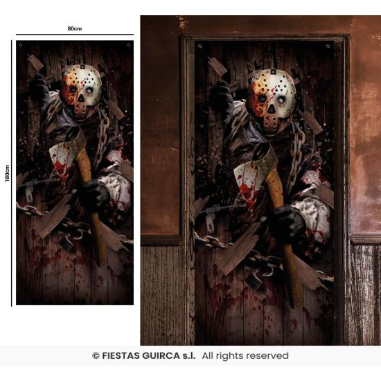 Decoración Puerta Terror 80x180 cm