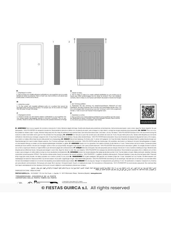 Decoración Puerta Terror 80x180 cm
