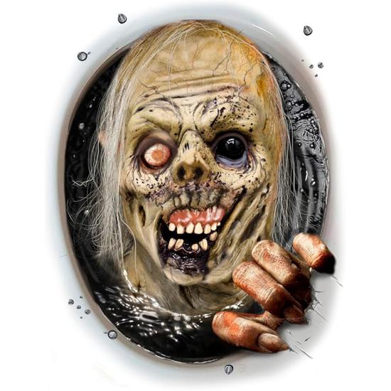 Decoración WC (30x40 cm) - Adorno de Pared, Puerta y Ventana para Fiestas de Halloween y Celebraciones de Terror - Ideal para Ambientes Espeluznantes - Multicolor
