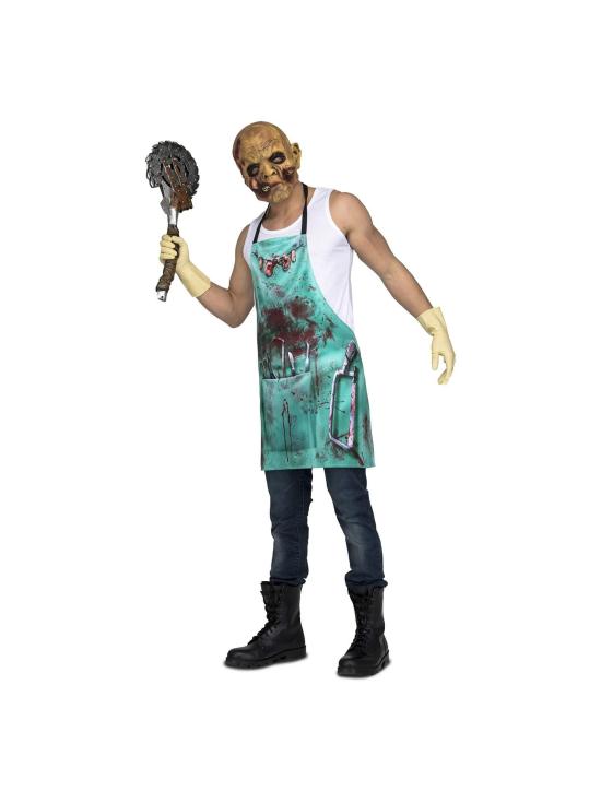 Delantal Halloween Cirujano Loco para adulto