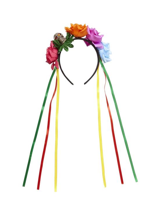 Diadema de 5 Rosas con Calavera