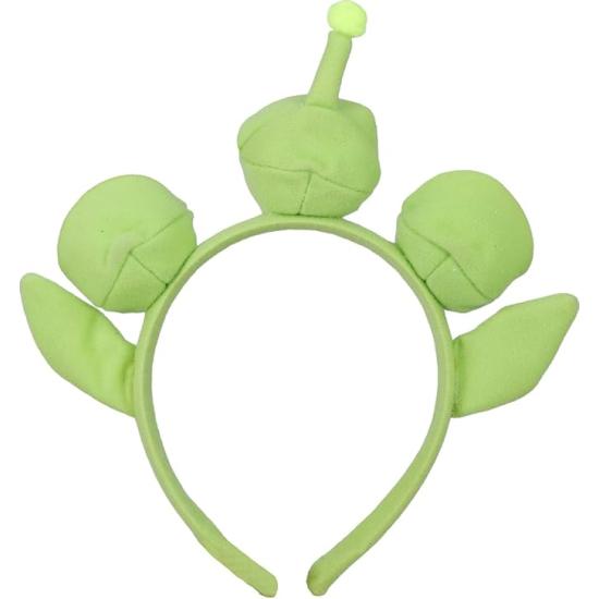 Diadema Alien Verde de Tres Ojos para Disfraz
