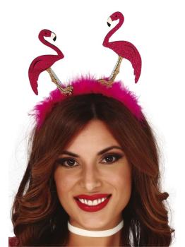 Diadema con dos flamencos