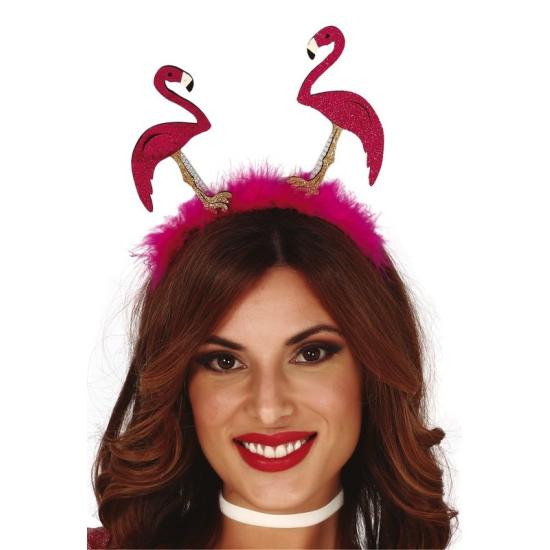 Diadema con dos flamencos Diadema con dos flamencos
