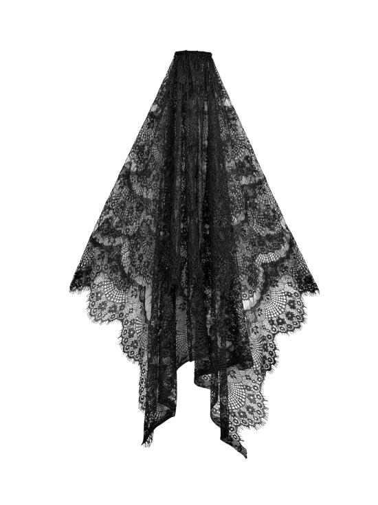 Diadema con Velo Negro – Accesorio de Disfraz para Halloween y Fiestas de Terror