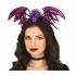 Diadema de Halloween Morada Murciélago