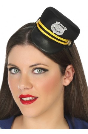 Diadema Mini Sombrero de Policías