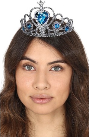 Diadema Oro con Piedras azul