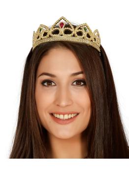 Diadema Oro con Piedras de colores