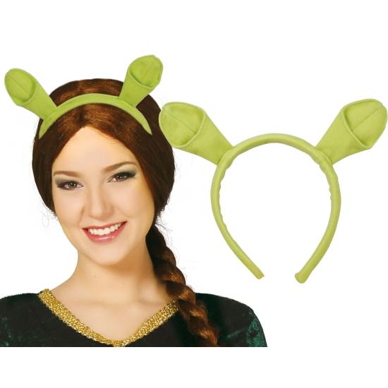 Diadema Verde Estilo Fiona Shrek con Orejas de Ogro
