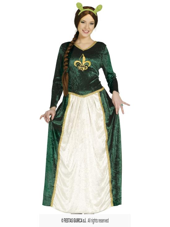 Diadema Verde Estilo Fiona Shrek con Orejas de Ogro