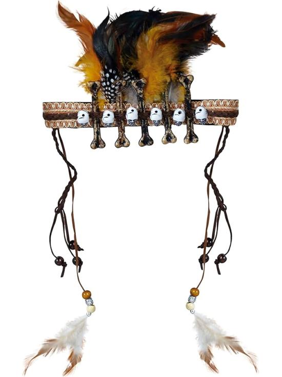Diadema Voodoo con Plumas