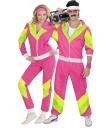 Disfraz Años 80 Chándal de Color Fucsia adultos