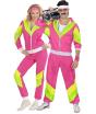 Disfraz Años 80 Chándal de Color Fucsia adultos