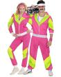 Disfraz Años 80 Chándal de Color Fucsia adultos