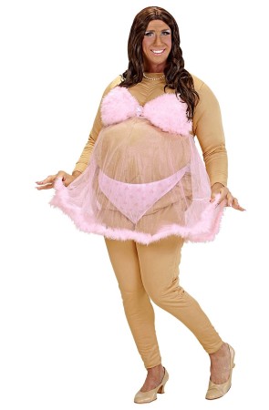 Disfraz  Bailarina Super Gorda Striper Talla única