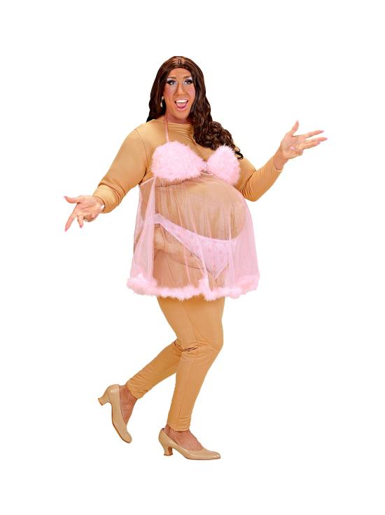 Disfraz  Bailarina Super Gorda Striper Talla única Hombre adulto