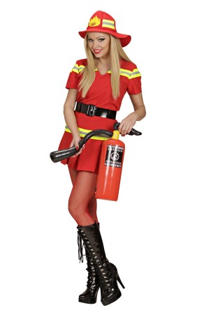 Disfraz  Bombera Rojo Sexy para adulta