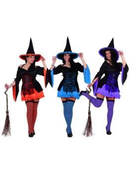 Disfraz  Bruja Color Halloween.