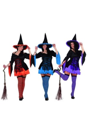 Disfraz  Bruja Color Halloween.
