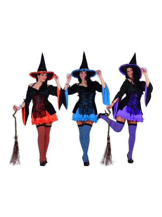 Disfraz  Bruja Color Halloween.