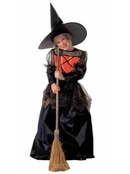 Disfraz  Bruja Naranja en talla niña