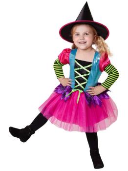 Disfraz  Bruja Pink Color infantil