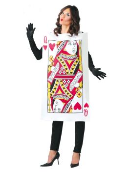 Disfraz  Carta Reina de Corazones adulta