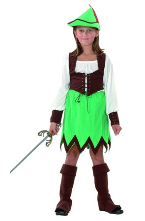 Disfraz infantil Chica de Los Bosques talla 7-9 años