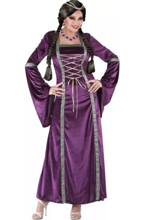 Disfraz  Dama Medieval Morada adultatalla M