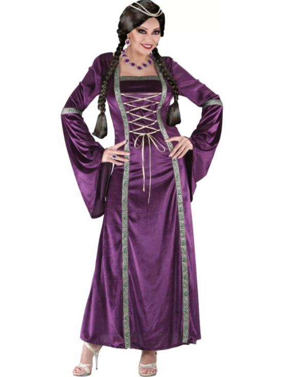 Disfraz  Dama Medieval Morada adultatalla M