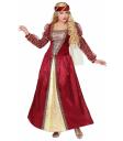Disfraz  Dama Medieval Roja lujo adulta