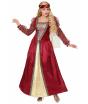 Disfraz  Dama Medieval Roja lujo adulta