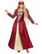 Disfraz  Dama Medieval Roja lujo adulta