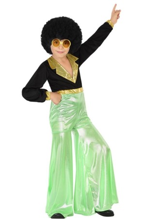 Disfraz  de Disco Verde Niño