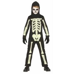 Disfraz  Esqueleto Fluorescente infantil