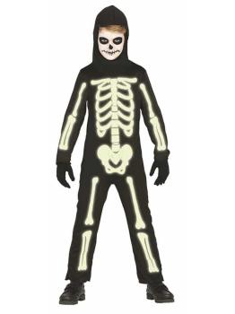 Disfraz  Esqueleto Fluorescente infantil