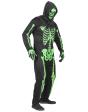 Disfraz  Esqueleto Verde Fluorescente talla adulto