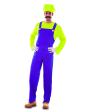 Disfraz  Fontanero Mario Bros Wario adulto