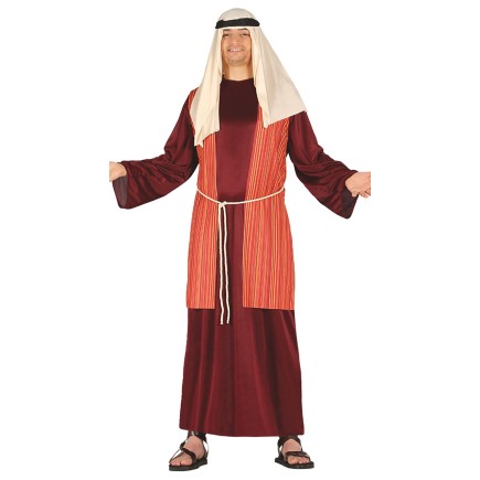Disfraz Pastor Hebreo rojo para adultos